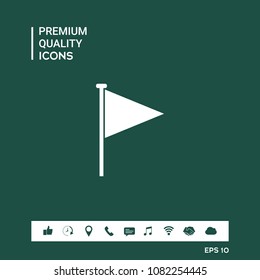 Triangle flag icon