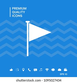 Triangle flag icon