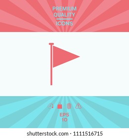 Triangle flag icon