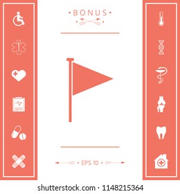 Triangle flag icon