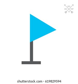 Triangle flag icon