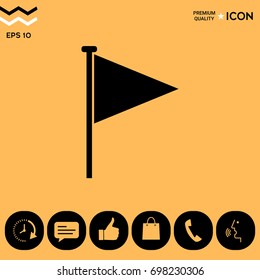 Triangle flag icon