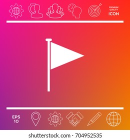 Triangle flag icon