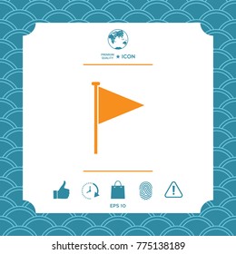 Triangle flag icon
