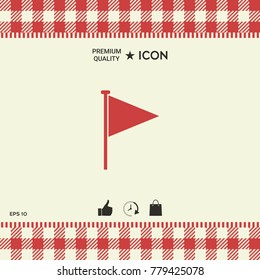 Triangle flag icon
