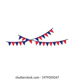 Triangle flag icon design template vector isolated illustration