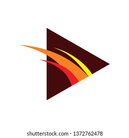 triangle flame logo