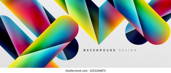Triangle fluid color gradient abstract background. Vector Illustration For Wallpaper, Banner, Background, Card, Book Illustration, landing page