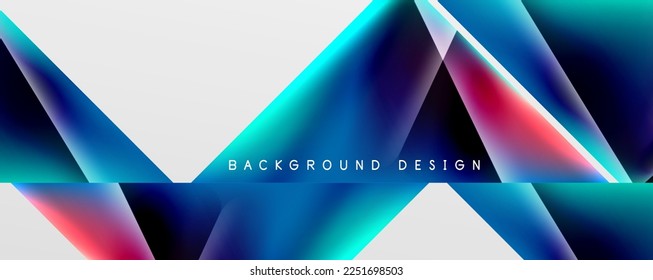 Triangle fluid color gradient abstract background. Vector Illustration For Wallpaper, Banner, Background, Card, Book Illustration, landing page