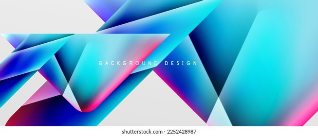 Triangle fluid color gradient abstract background. Vector Illustration For Wallpaper, Banner, Background, Card, Book Illustration, landing page
