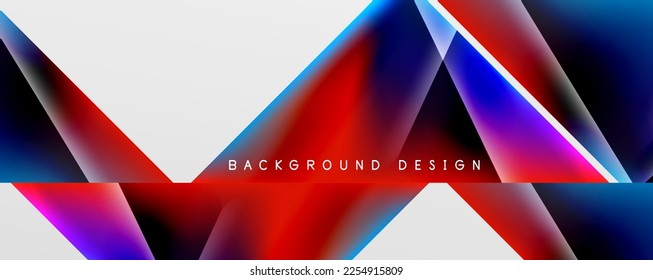 Triangle fluid color gradient abstract background. Vector Illustration For Wallpaper, Banner, Background, Card, Book Illustration, landing page