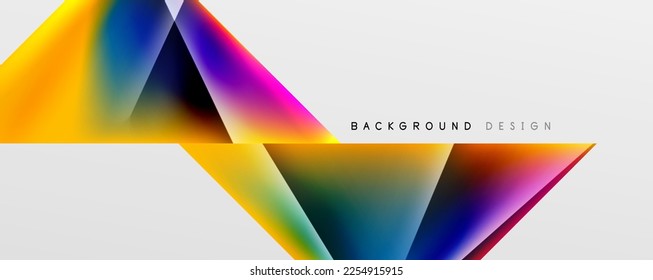 Triangle fluid color gradient abstract background. Vector Illustration For Wallpaper, Banner, Background, Card, Book Illustration, landing page