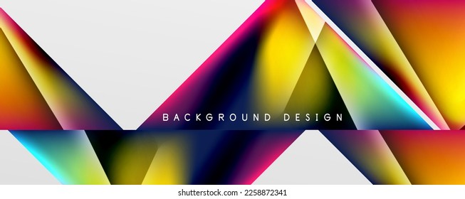 Triangle fluid color gradient abstract background. Vector Illustration For Wallpaper, Banner, Background, Card, Book Illustration, landing page