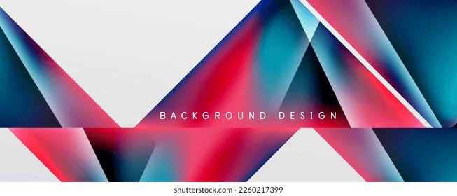 Triangle fluid color gradient abstract background. Vector Illustration For Wallpaper, Banner, Background, Card, Book Illustration, landing page