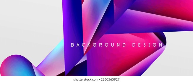 Abstrakter Farbverlauf-Hintergrund des Dreiecks. Vektorgrafik für Bildschirmhintergründe, Banner, Hintergrund, Karte, Buchillustration, Landing-Page