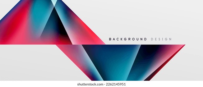 Abstrakter Farbverlauf-Hintergrund des Dreiecks. Vektorgrafik für Bildschirmhintergründe, Banner, Hintergrund, Karte, Buchillustration, Landing-Page