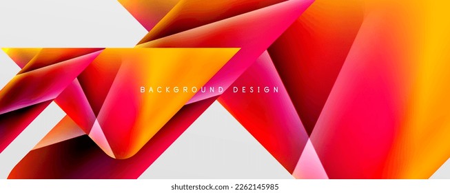 Triangle fluid color gradient abstract background. Vector Illustration For Wallpaper, Banner, Background, Card, Book Illustration, landing page