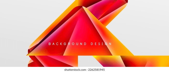 Abstrakter Farbverlauf-Hintergrund des Dreiecks. Vektorgrafik für Bildschirmhintergründe, Banner, Hintergrund, Karte, Buchillustration, Landing-Page