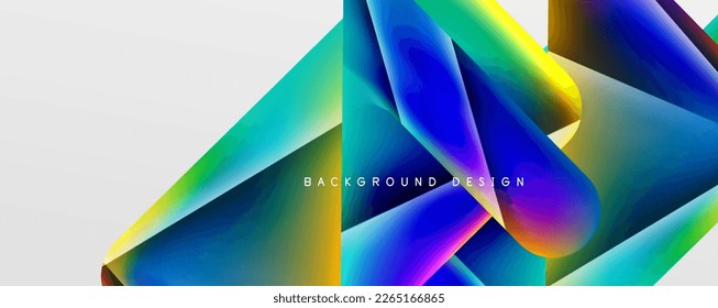Triangle fluid color gradient abstract background. Vector Illustration For Wallpaper, Banner, Background, Card, Book Illustration, landing page