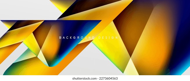 Triangle fluid color gradient abstract background. Vector Illustration For Wallpaper, Banner, Background, Card, Book Illustration, landing page
