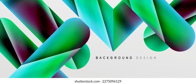 Triangle fluid color gradient abstract background. Vector Illustration For Wallpaper, Banner, Background, Card, Book Illustration, landing page