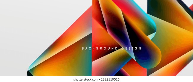 Triangle fluid color gradient abstract background. Vector Illustration For Wallpaper, Banner, Background, Card, Book Illustration, landing page