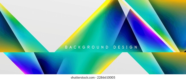 Triangle fluid color gradient abstract background. Vector Illustration For Wallpaper, Banner, Background, Card, Book Illustration, landing page