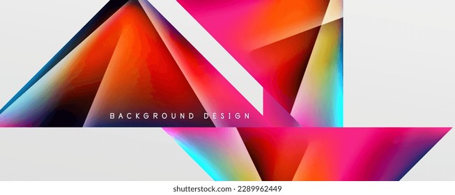 Triangle fluid color gradient abstract background. Vector Illustration For Wallpaper, Banner, Background, Card, Book Illustration, landing page