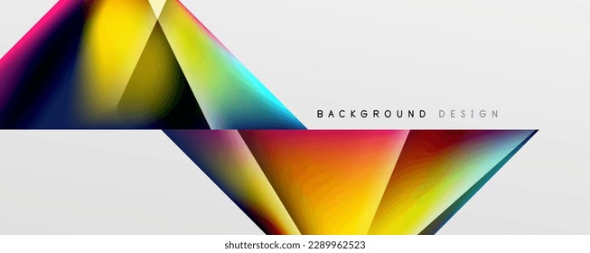 Triangle fluid color gradient abstract background. Vector Illustration For Wallpaper, Banner, Background, Card, Book Illustration, landing page