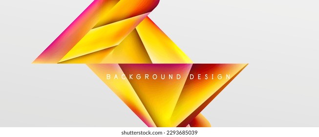 Triangle fluid color gradient abstract background. Vector Illustration For Wallpaper, Banner, Background, Card, Book Illustration, landing page