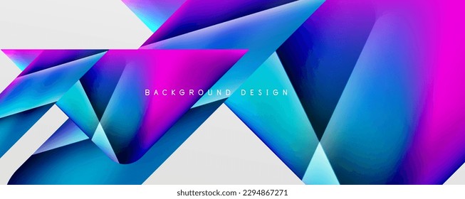 Triangle fluid color gradient abstract background. Vector Illustration For Wallpaper, Banner, Background, Card, Book Illustration, landing page