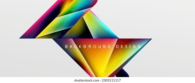 Triangle fluid color gradient abstract background. Vector Illustration For Wallpaper, Banner, Background, Card, Book Illustration, landing page