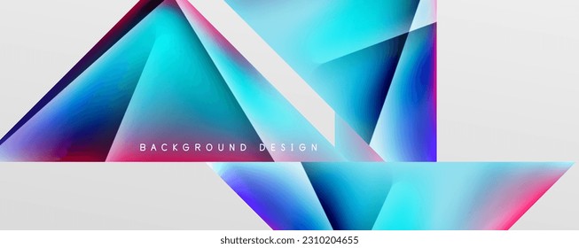 Triangle fluid color gradient abstract background. Vector Illustration For Wallpaper, Banner, Background, Card, Book Illustration, landing page