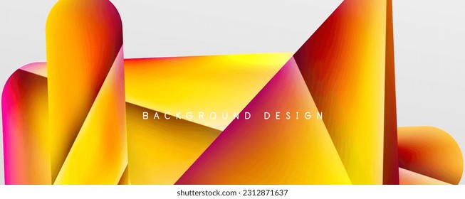 Triangle fluid color gradient abstract background. Vector Illustration For Wallpaper, Banner, Background, Card, Book Illustration, landing page