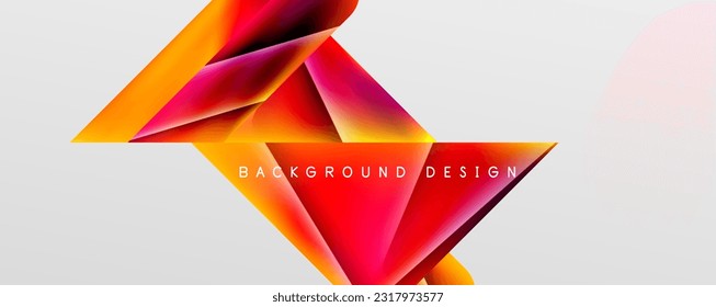 Triangle fluid color gradient abstract background. Vector Illustration For Wallpaper, Banner, Background, Card, Book Illustration, landing page