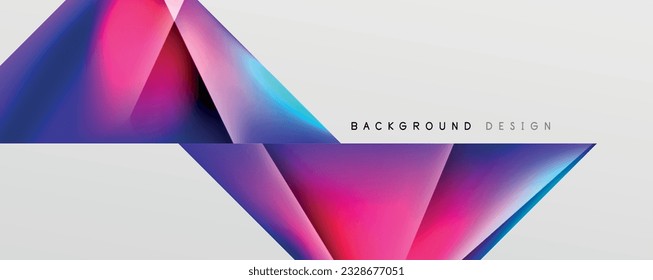 Triangle fluid color gradient abstract background. Vector Illustration For Wallpaper, Banner, Background, Card, Book Illustration, landing page