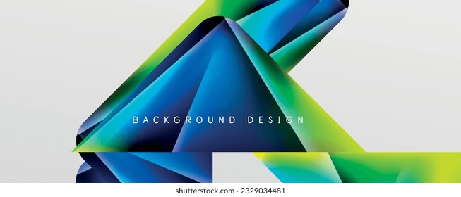 Triangle fluid color gradient abstract background. Vector Illustration For Wallpaper, Banner, Background, Card, Book Illustration, landing page