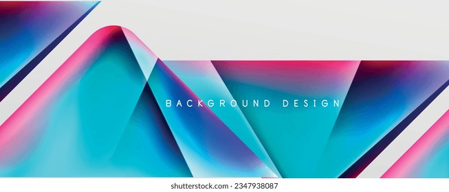 Triangle fluid color gradient abstract background. Vector Illustration For Wallpaper, Banner, Background, Card, Book Illustration, landing page