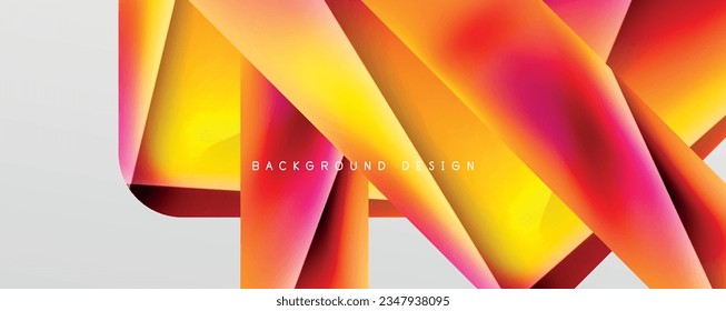 Fondo abstracto del gradiente de color del fluido triangular. Ilustración vectorial para fondo de escritorio, pancarta, fondo, tarjeta, ilustración del libro, página de inicio