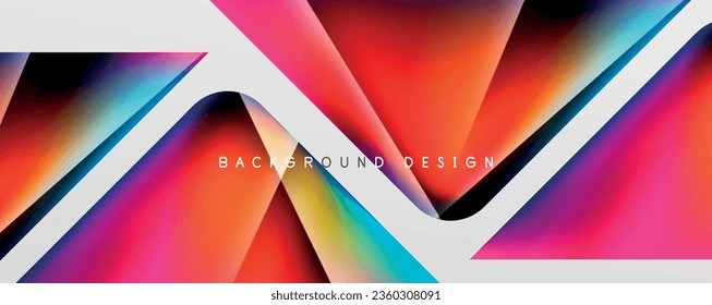 Triangle fluid color gradient abstract background. Vector Illustration For Wallpaper, Banner, Background, Card, Book Illustration, landing page