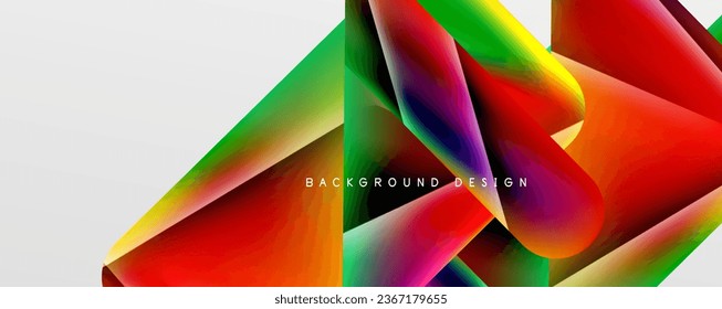 Triangle fluid color gradient abstract background. Vector Illustration For Wallpaper, Banner, Background, Card, Book Illustration, landing page