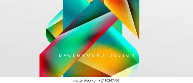 Triangle fluid color gradient abstract background. Vector Illustration For Wallpaper, Banner, Background, Card, Book Illustration, landing page