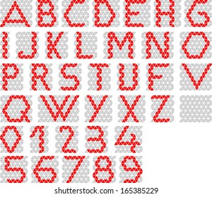 Triangle Font, Alphabet