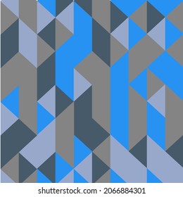 triangle forming arrow or pyramid line art vector icon for app and website geometric background