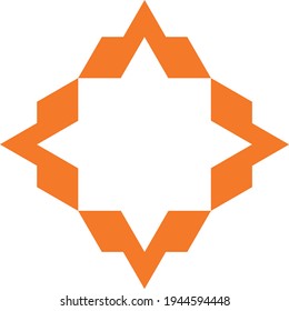 Triangle forms, abstract symbol with made logo.