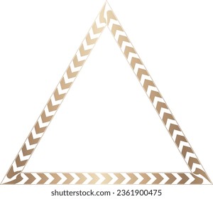 Triangle Frame Arrows symbol Gold picture frame luxury golden frame gold border Golden vector royals border framework decoration decorative element isolated background greeting banner