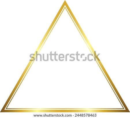 Triangle Frame Gold picture frame luxury golden frame gold border Golden vector vintage frames retro horizontal Frame badges branches framework banner decoration decorative element ribbon 