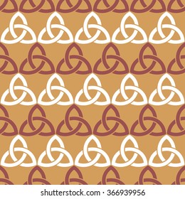 Triangle fret lattice pattern seamless vector background tile
 