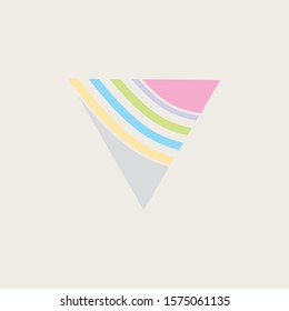triangle full color, for a logo