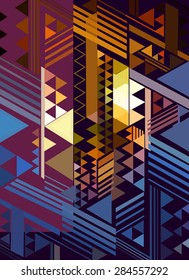 Triangle geometric abstract background